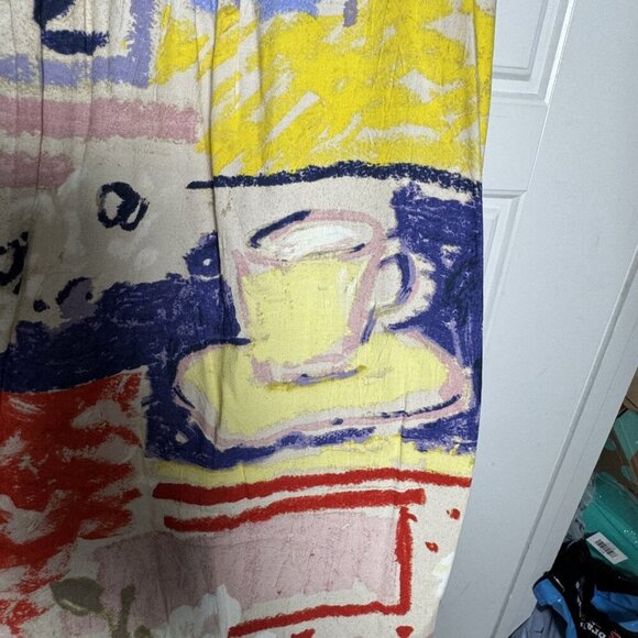 Jams World ARIANA Midi sundress Dress size Small Bistro Print W3104 coffee lover - Picture 3 of 9